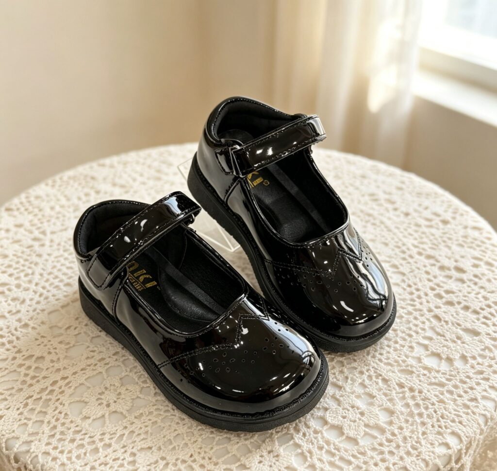 Girls School Shoes — HKL117亮